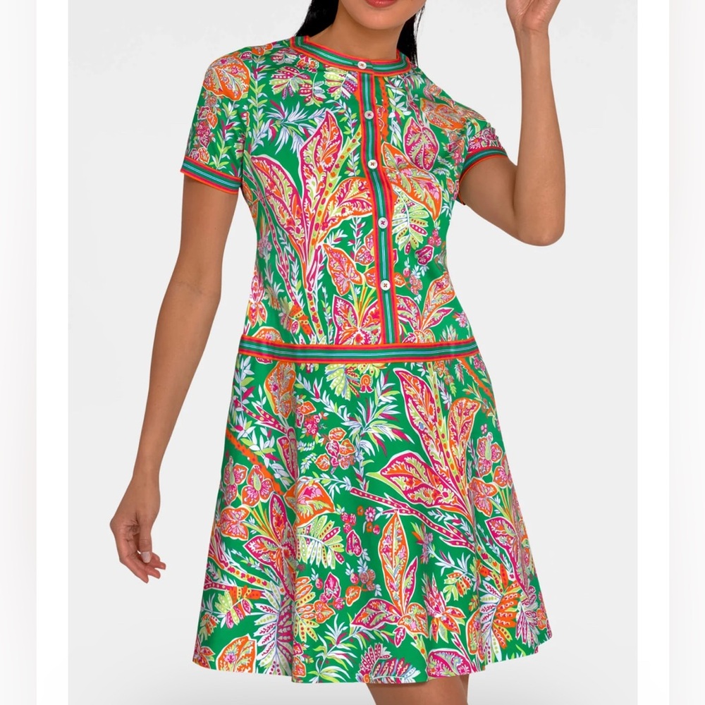 NWT GRETCHEN SCOTT Floral Button-Up DRESS MADEMOISELLE VINTAGE VINES XS